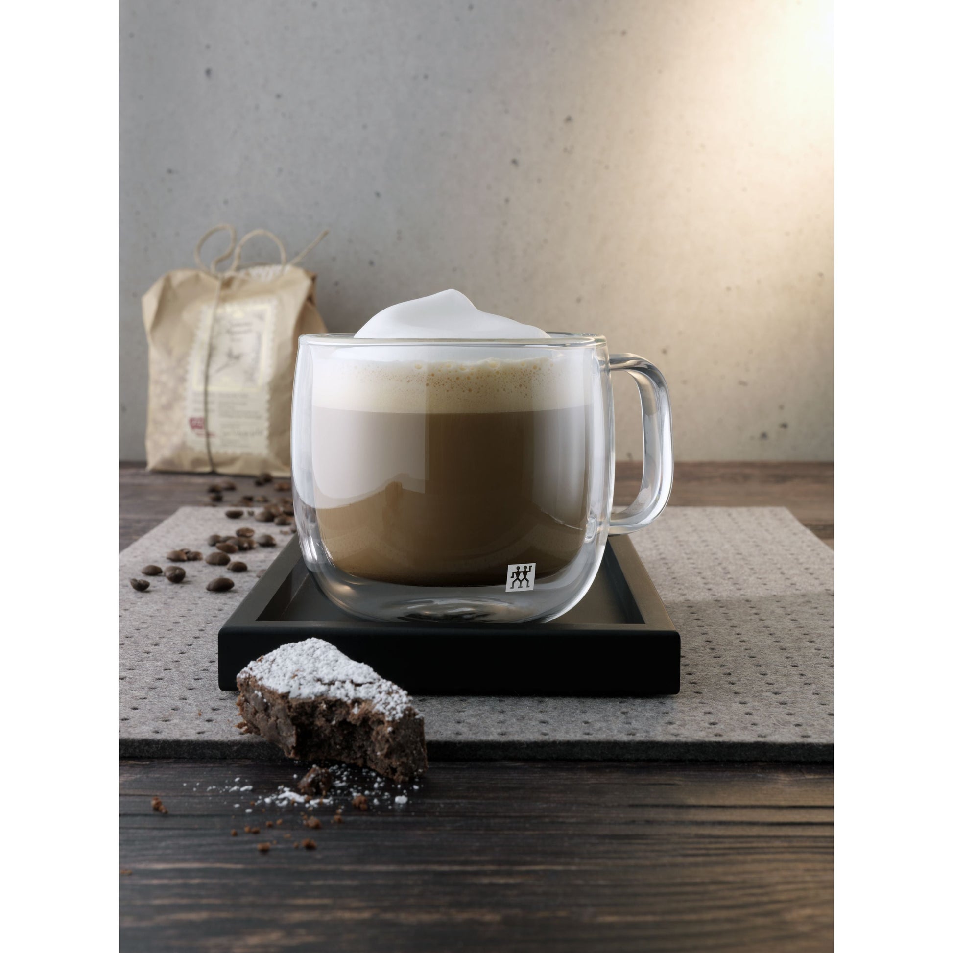 ZWILLING Sorrento Plus 2 Piece Cappuccino Set, Transparent-n/a-DECOROLALA
