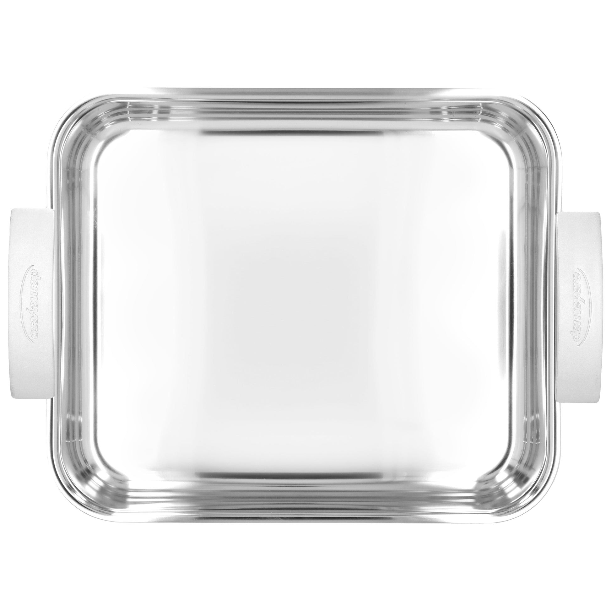 DEMEYERE Industry 5 39 X 33 cm 18/10 Stainless Steel Rectangular Roaster + Grid, Silver-n/a-DECOROLALA