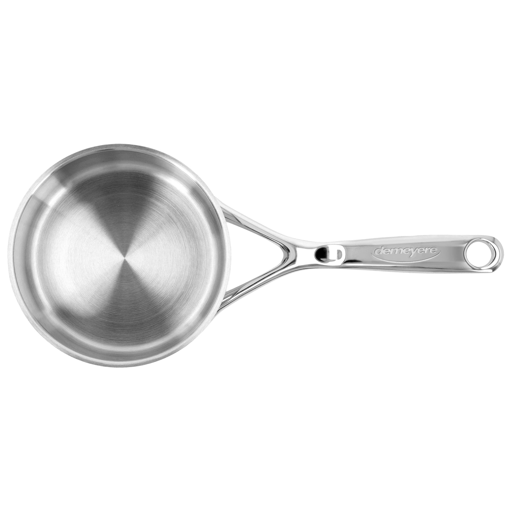 DEMEYERE Atlantis 7 1 L 18/10 Stainless Steel Round Sauce Pan With Lid, Silver-n/a-DECOROLALA
