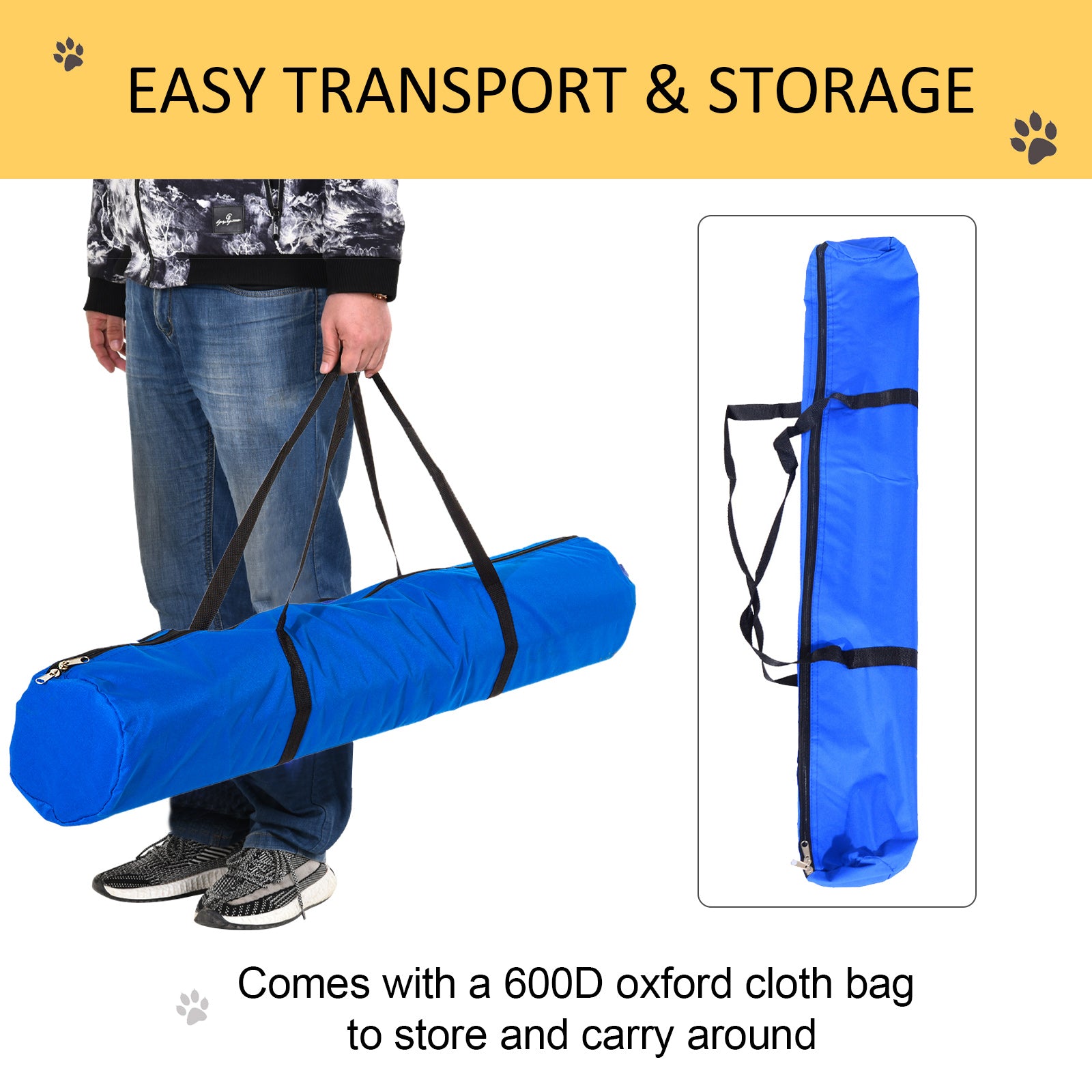 Dog Agility Equipment Set, Portable Dog Agility training equipment for Outdoor Play Run