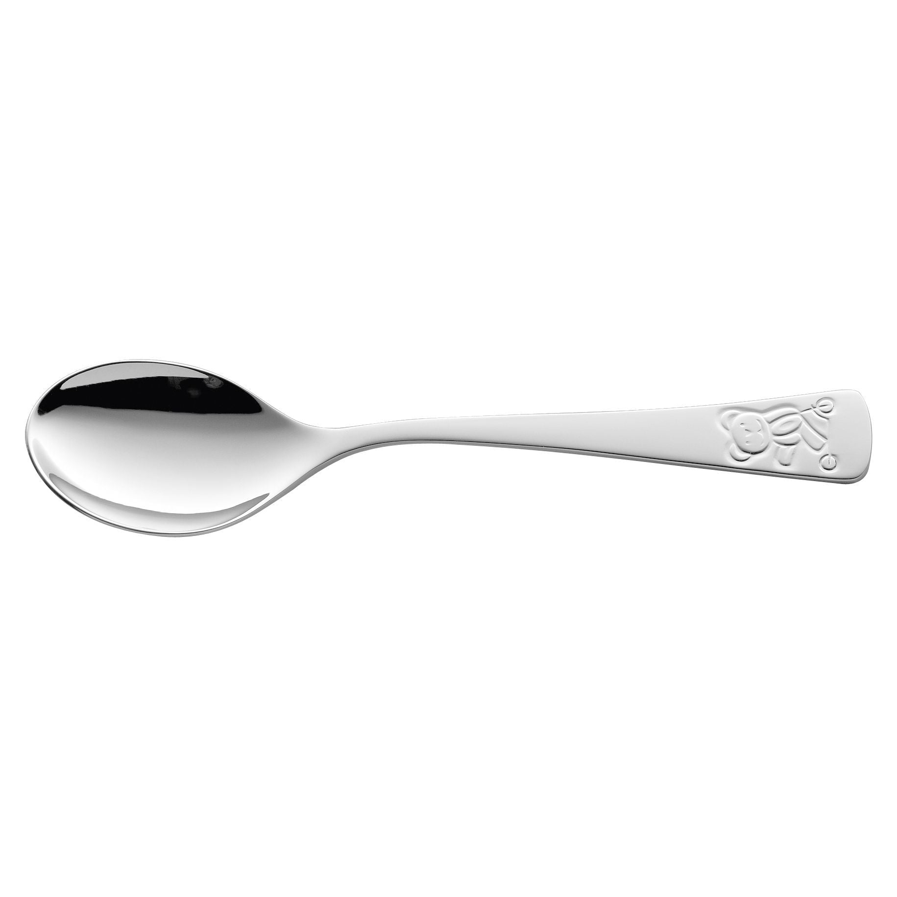 ZWILLING Teddy 4 Piece, Children's Flatware Set, Silver-n/a-DECOROLALA