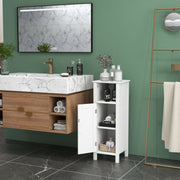1-Door Freestanding Bathroom Cabinet with Open Shelf-Floor Cabinets-DECOROLALA