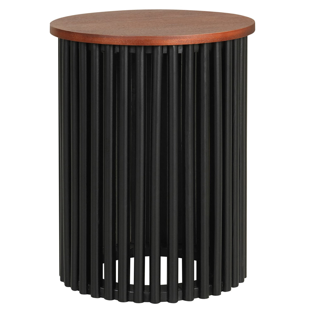 1 Piece Elegant Wooden Round Coffee Table for Living Room and Home Office-Walnut-Coffee Tables-DECOROLALA