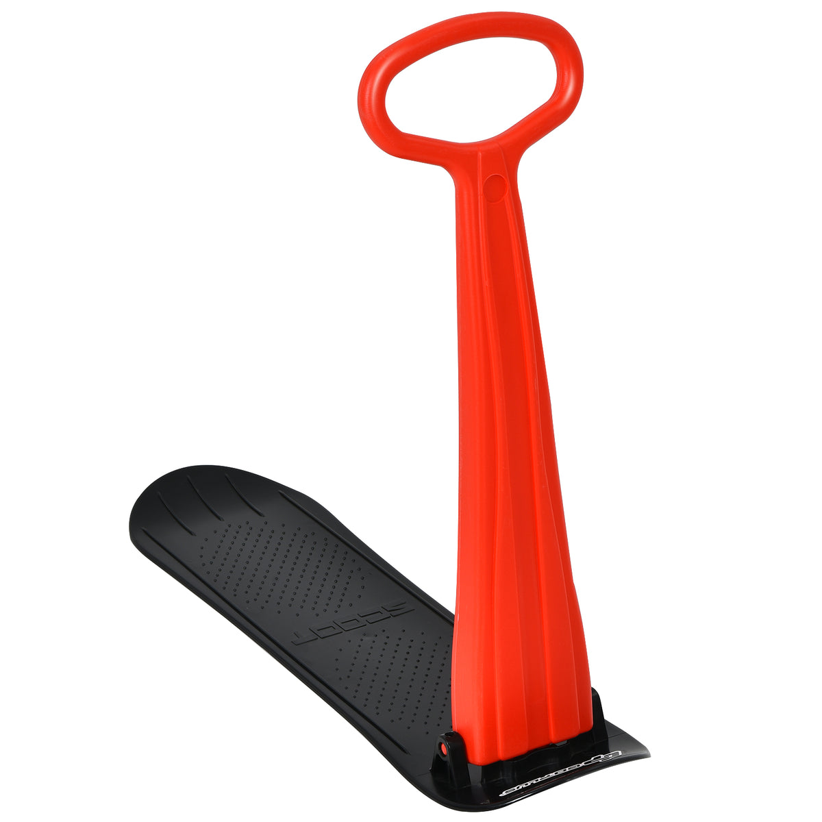 1-Rider Foldable Snow Scooter with Grip Handle - Red-Winter Sports Equipment-DECOROLALA