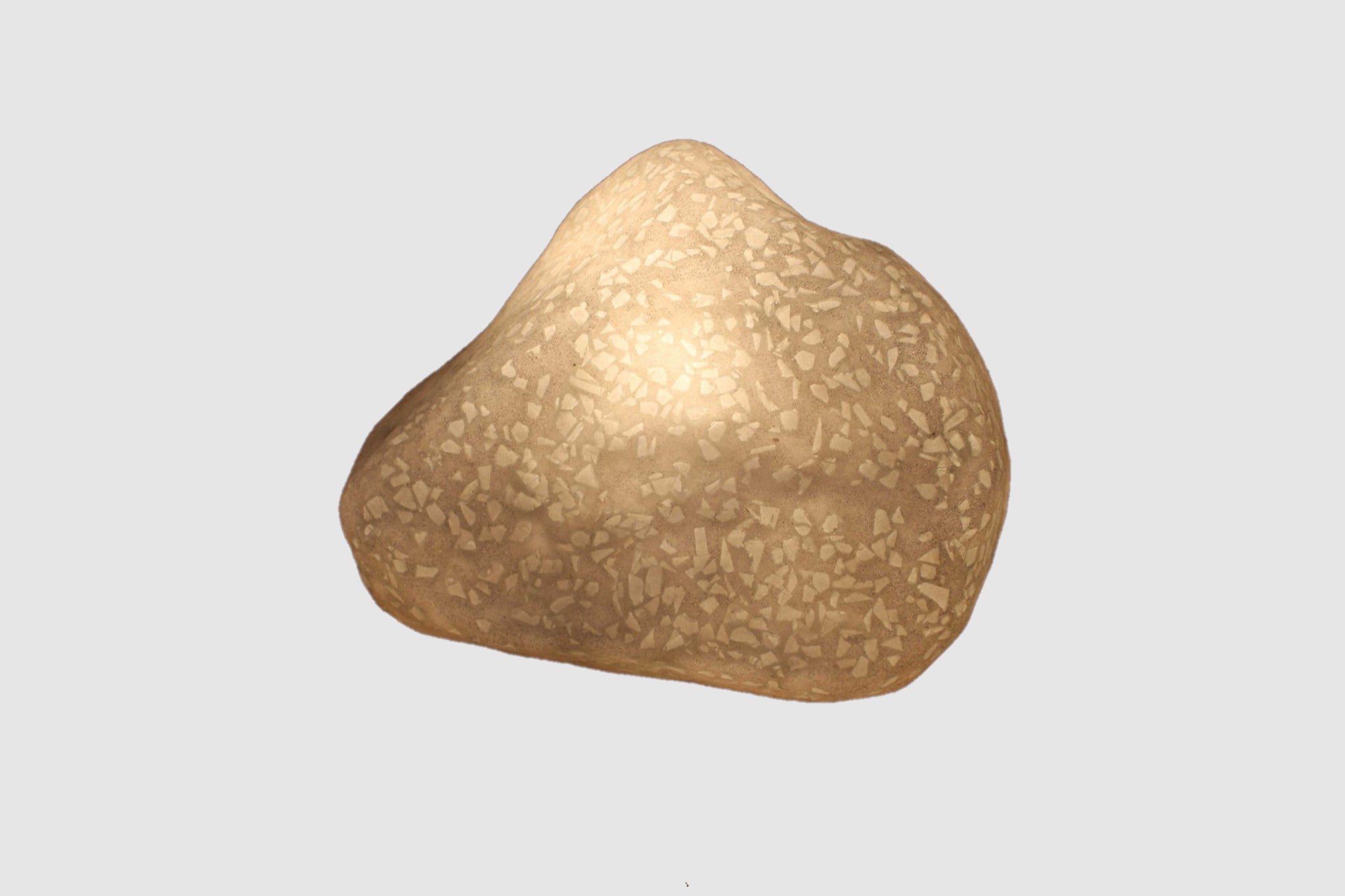 1 X 12 X 10 Sandstone Glass Pieces Polished Stone With Outdoor Light-Outdoor Accessories-Decor-Garden-Games-DECOROLALA