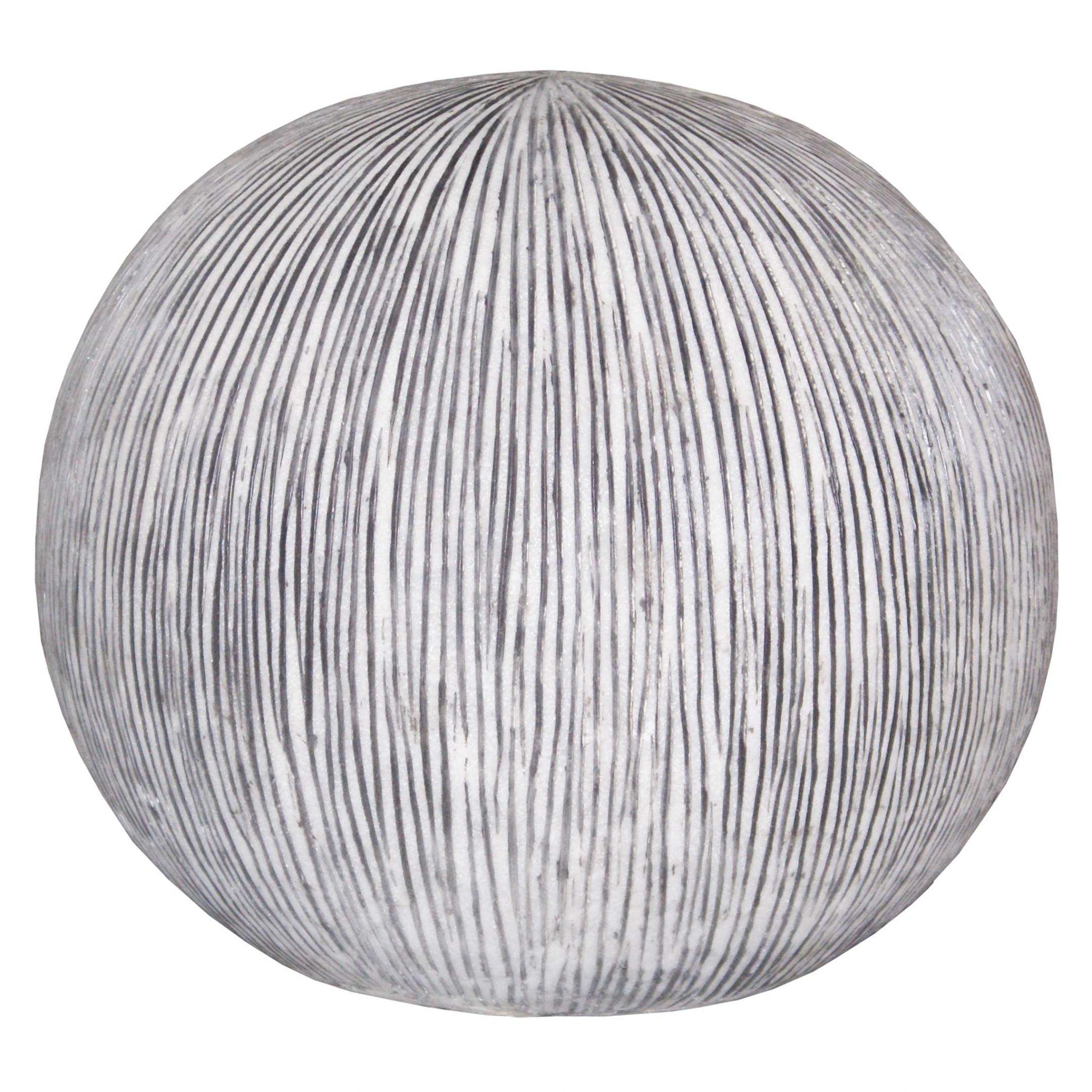 1 X 16 X 14 Sandstone Ribbed Finish Outdoor Light - Ball-Outdoor Accessories-Decor-Garden-Games-DECOROLALA