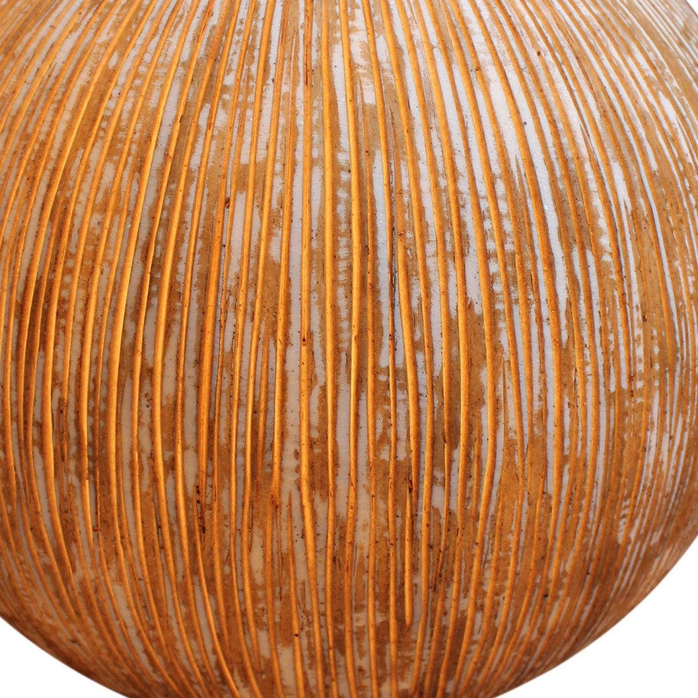 1 X 16 X 14 Sandstone Ribbed Finish Outdoor Light - Ball-Outdoor Accessories-Decor-Garden-Games-DECOROLALA