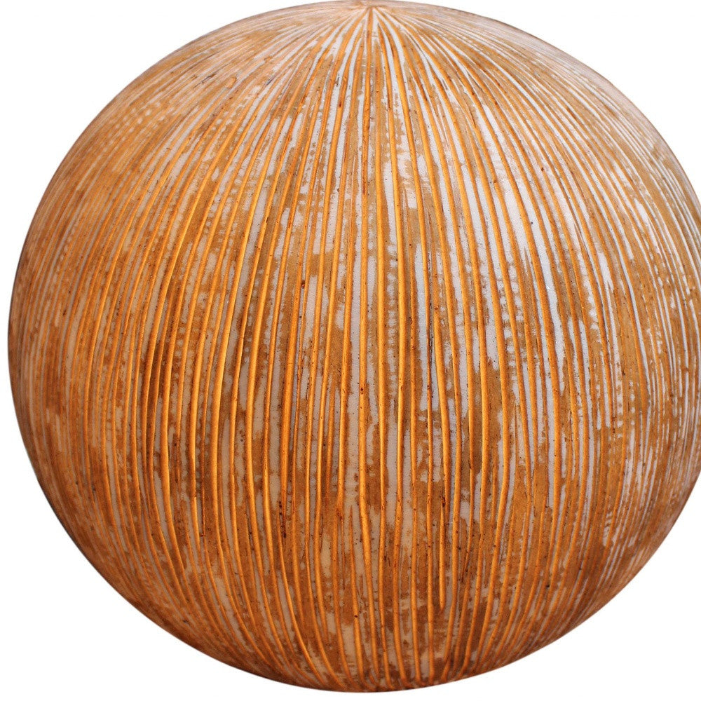 1 X 16 X 14 Sandstone Ribbed Finish Outdoor Light - Ball-Outdoor Accessories-Decor-Garden-Games-DECOROLALA