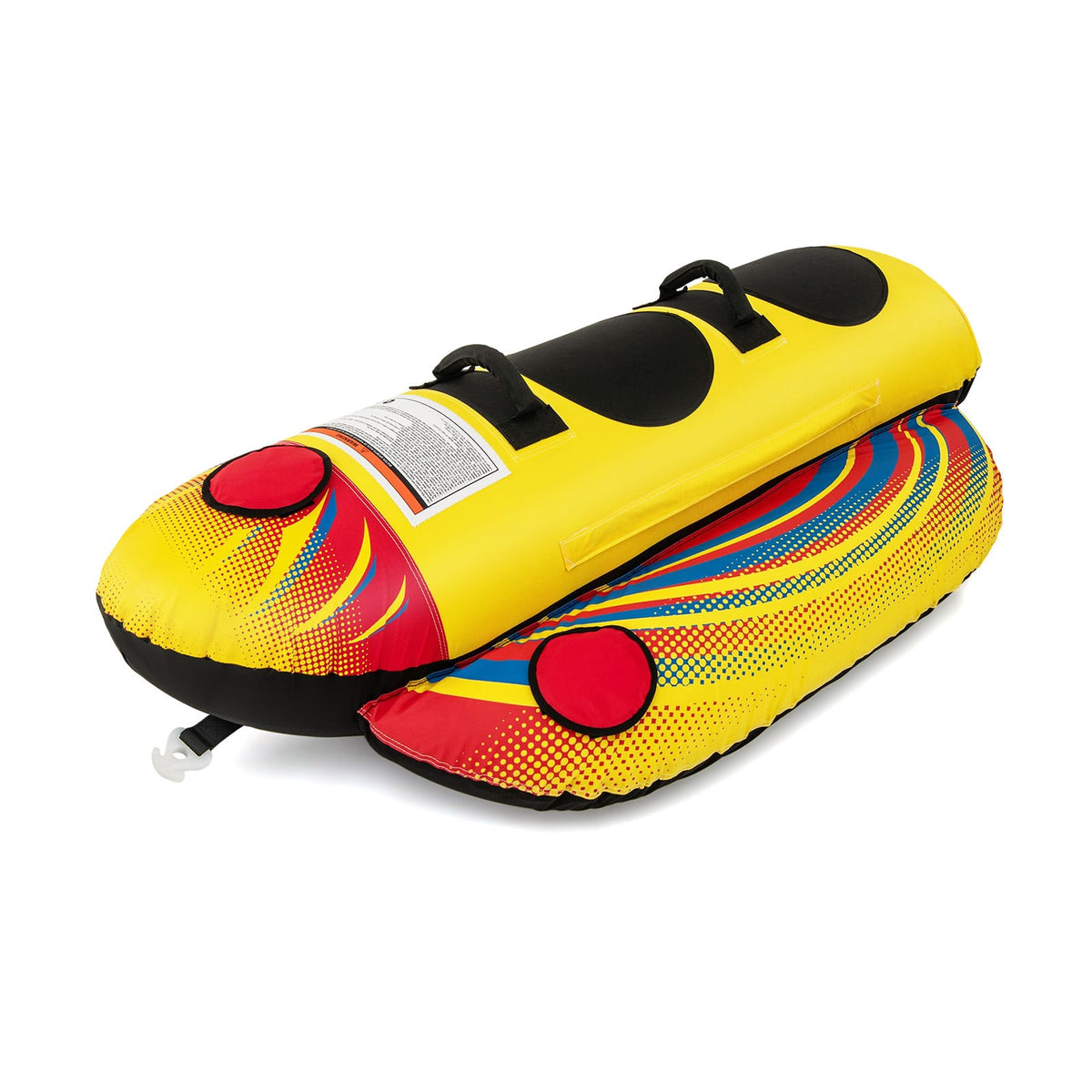 1 or 2 Person Inflatable Towable Tube Banana Boat for Boating-Water Sports-DECOROLALA