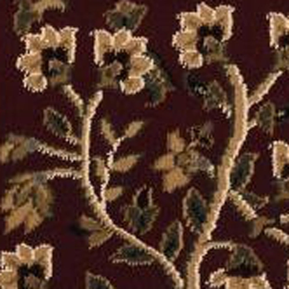 10' Beige And Black Oriental Runner Rug-Area Rugs-DECOROLALA