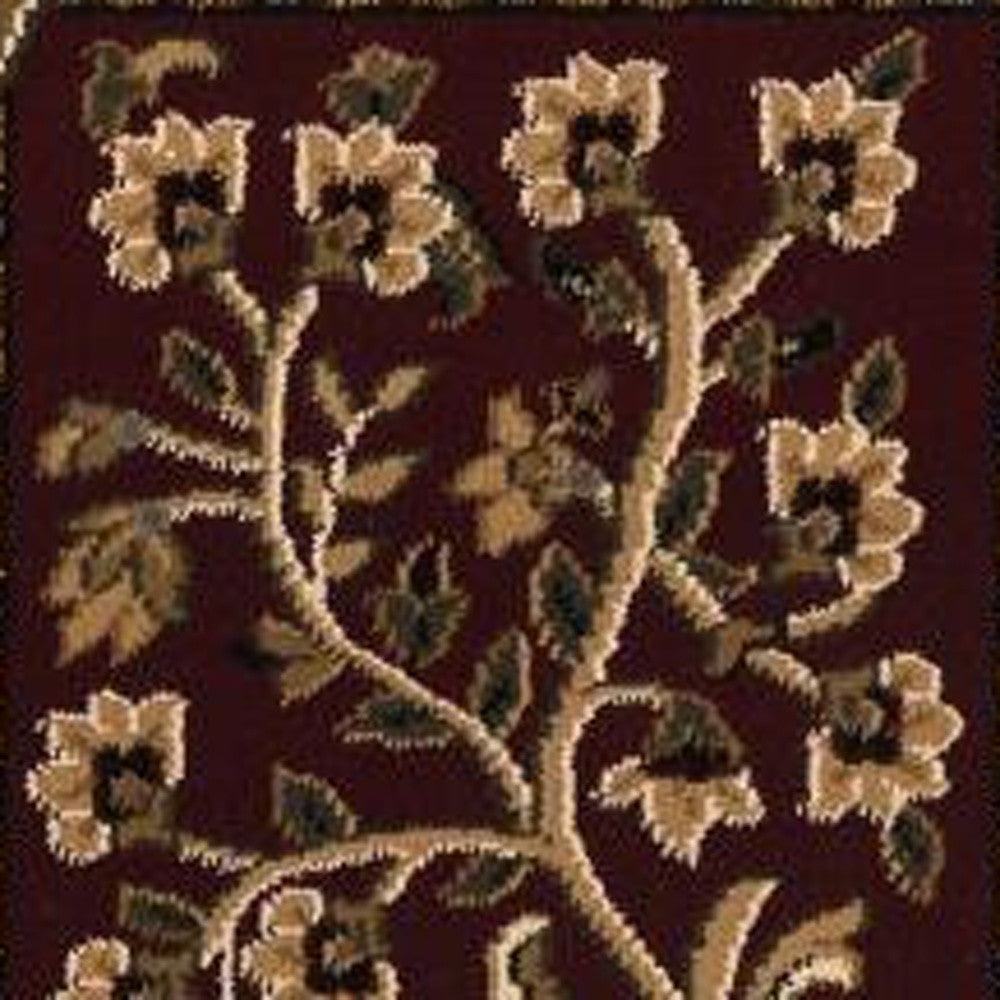 10' Beige And Black Oriental Runner Rug-Area Rugs-DECOROLALA