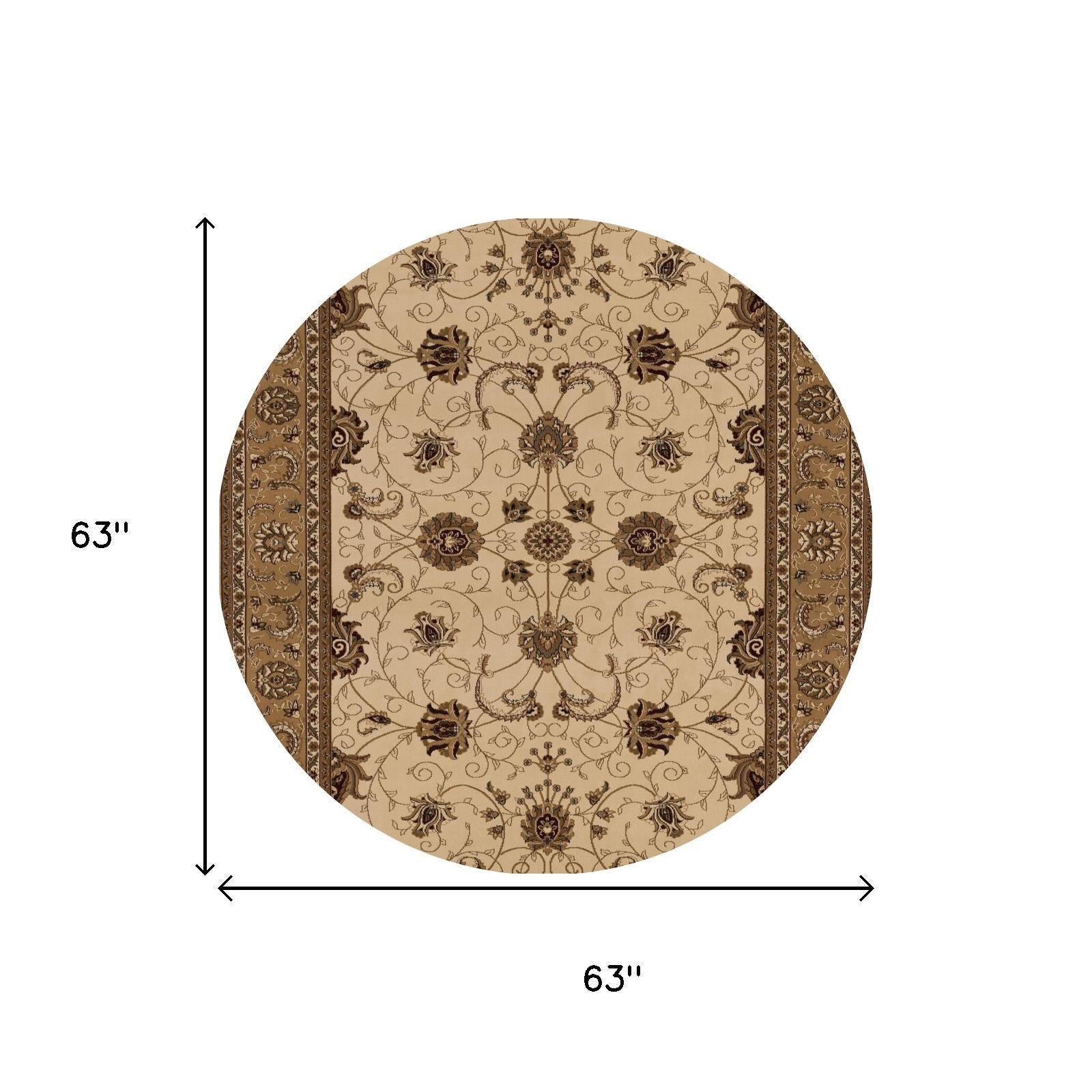 10' Beige And Ivory Oriental Runner Rug-Area Rugs-DECOROLALA