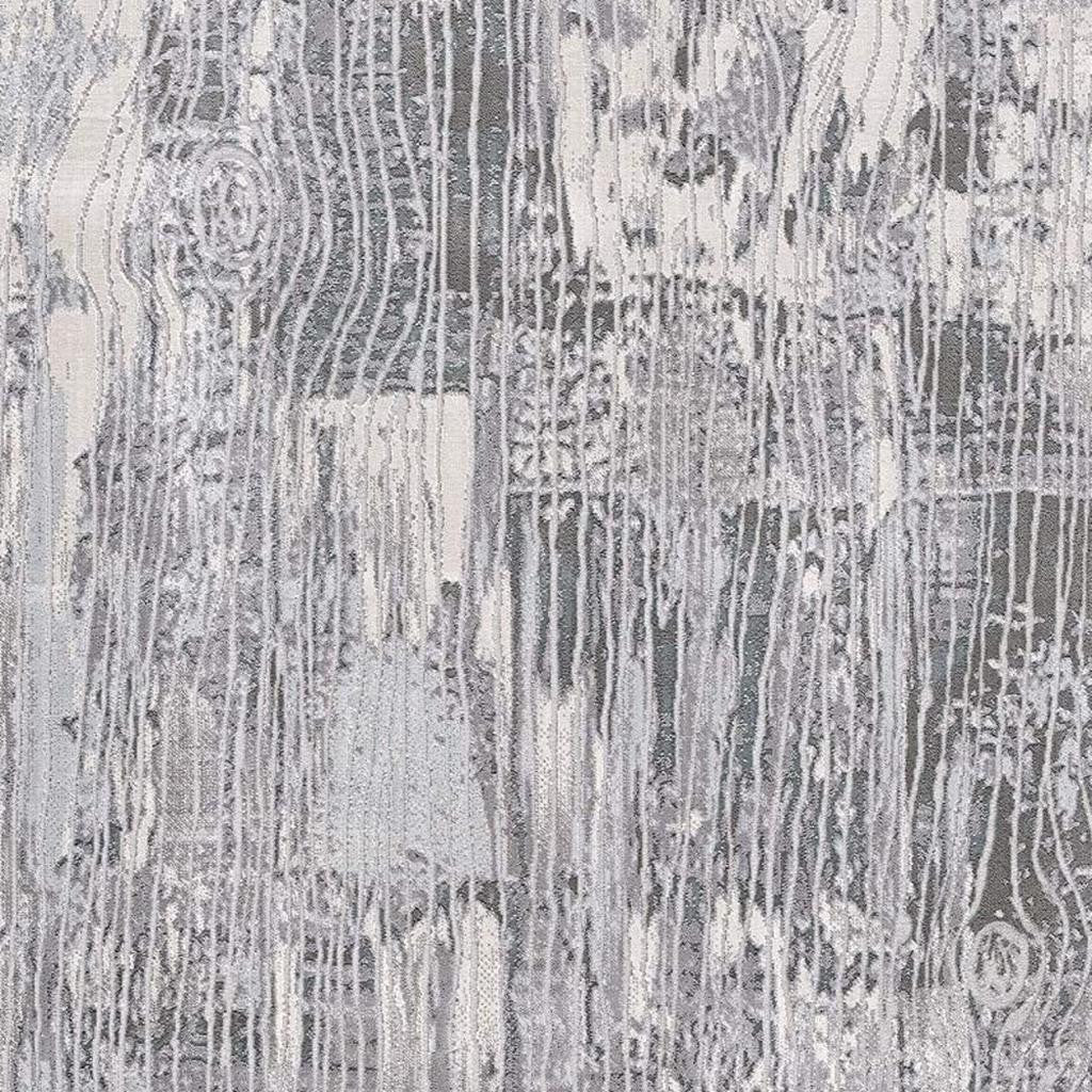 10' Blue Abstract Power Loom Runner Rug-Area Rugs-DECOROLALA