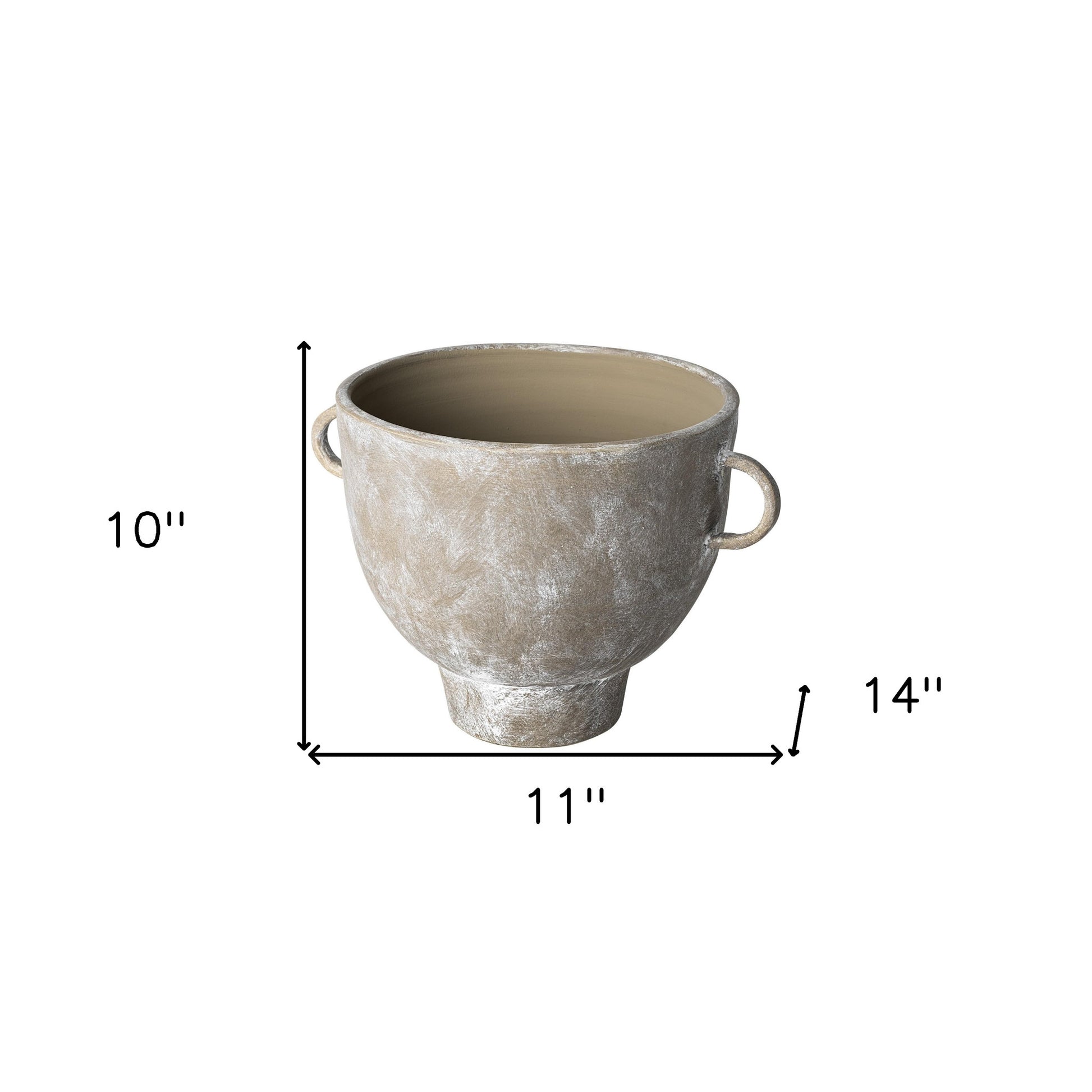 10" Brown Abstract Cylinder Ceramic Table Vase-Vases-DECOROLALA