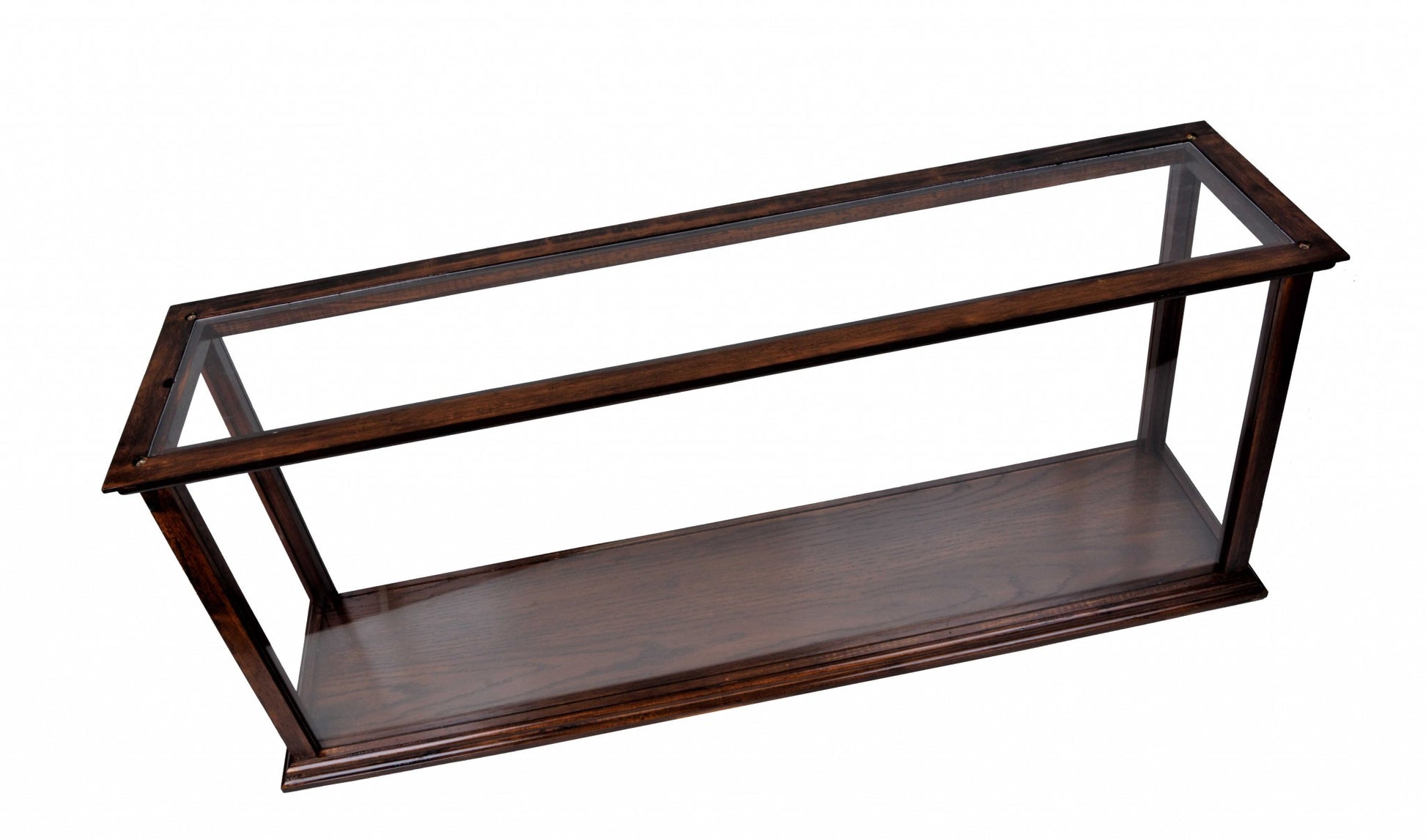 10" Dark Brown And Clear Glass Standard Display Stand-Cabinets-DECOROLALA