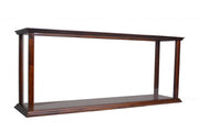 10" Dark Brown And Clear Glass Standard Display Stand-Cabinets-DECOROLALA