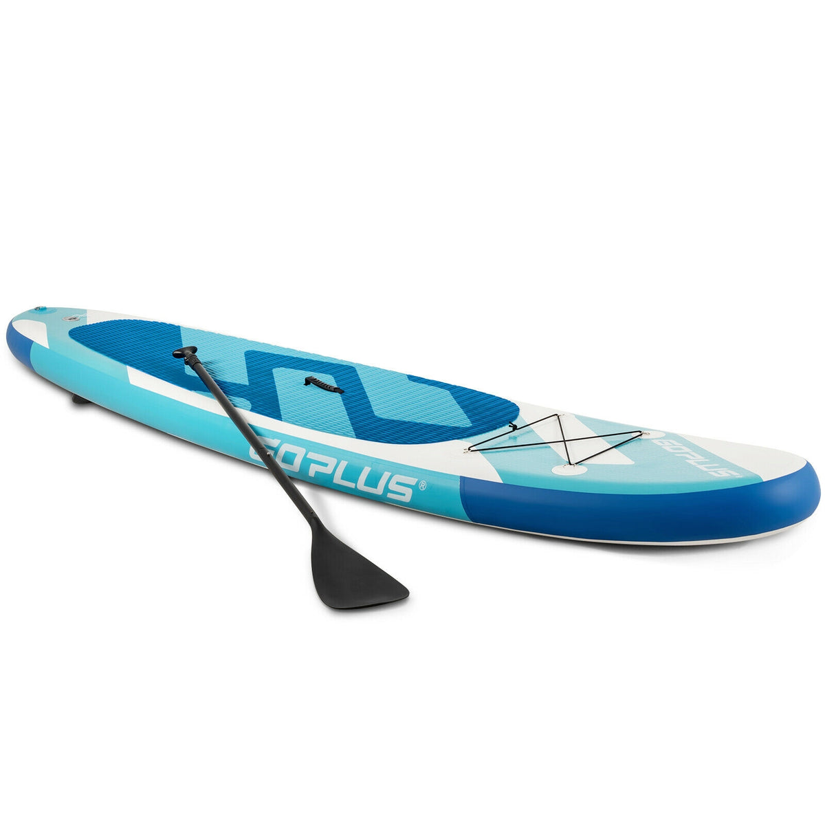 10 Feet Inflatable Stand Up Paddle Board 6 Inch Thick with Backpack Leash Aluminum Paddle-Surfing-DECOROLALA