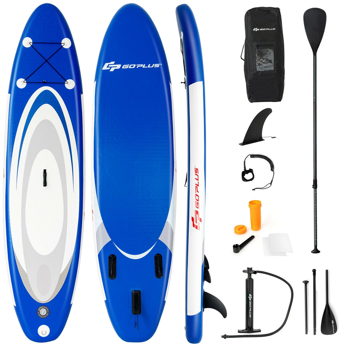 10 Feet Inflatable Stand Up Paddle Surfboard with Bag-Surfing-DECOROLALA