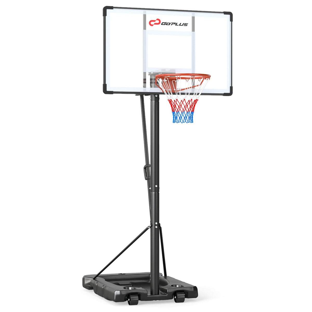 10 Feet Portable Basketball Hoop Outdoor for Adults-Sporting Goods-DECOROLALA