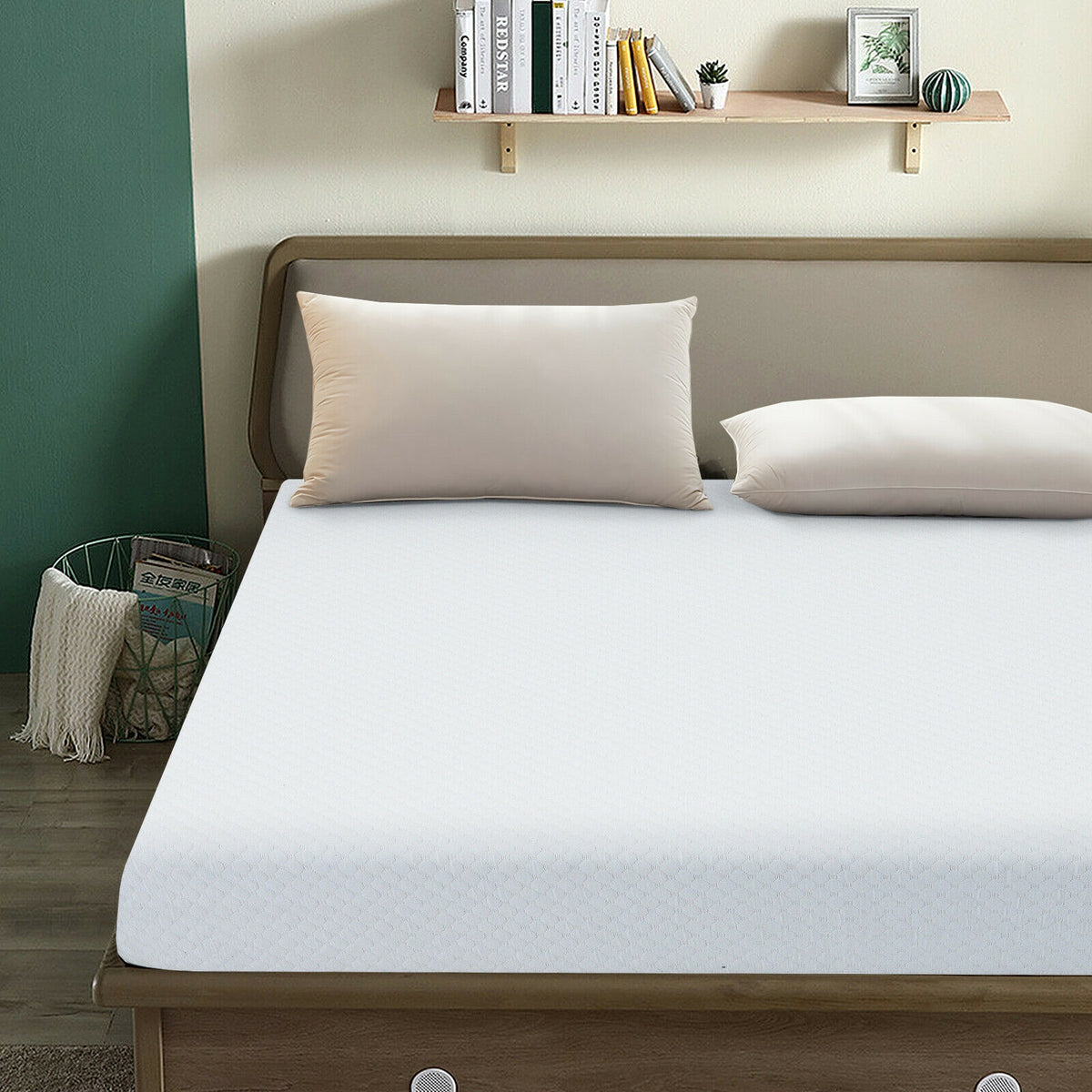 10 Inch Air Foam Pressure Relief Bed Mattress with Jacquard Soft Cover-Full Size-Mattresses-DECOROLALA