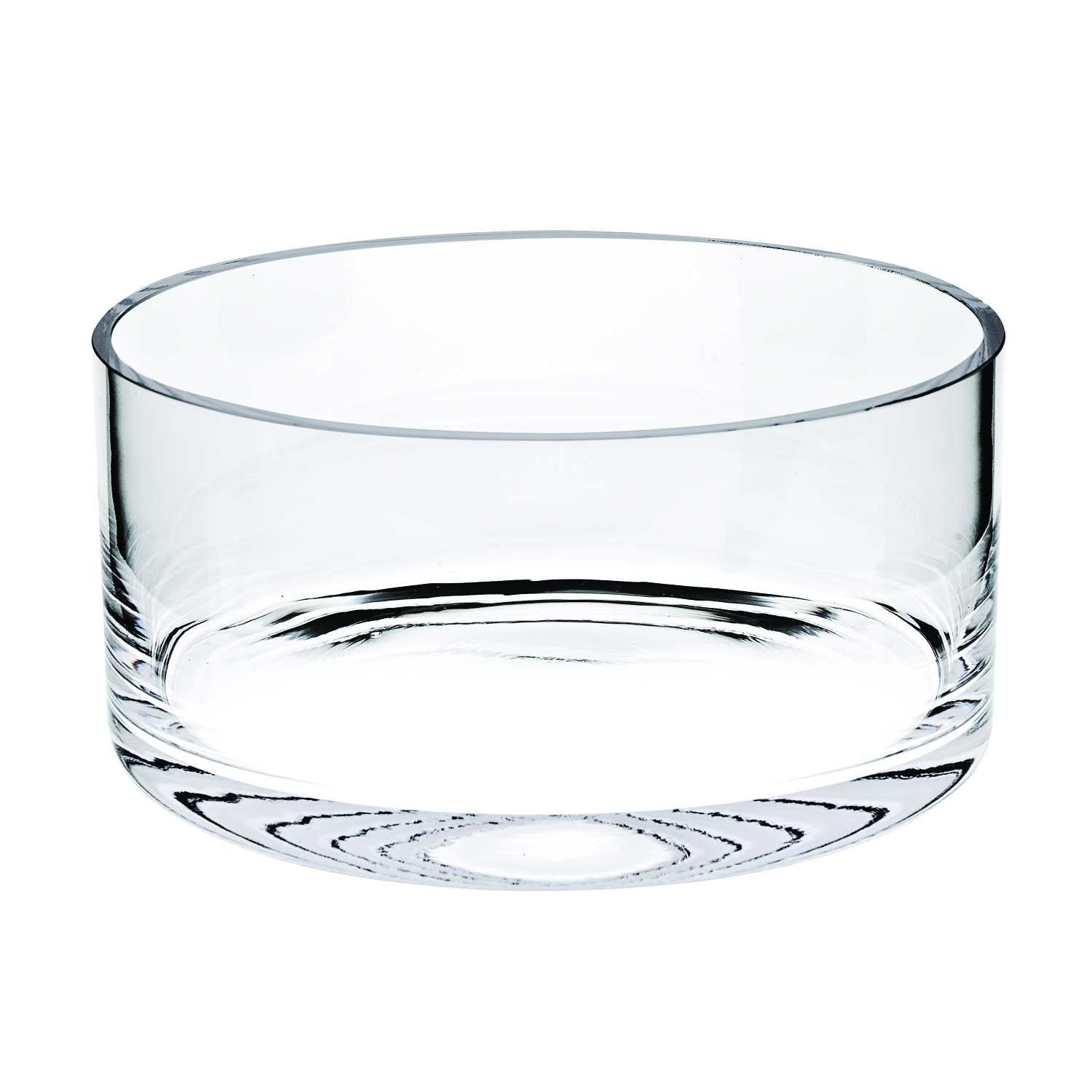 10" Mouth Blown Crystal European Made Crystal Bowl-Serving Bowls-DECOROLALA