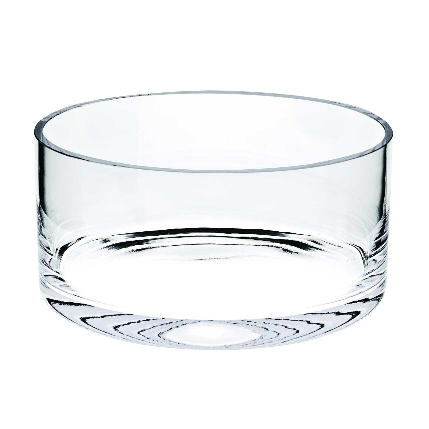 10" Mouth Blown Crystal European Made Crystal Bowl-Serving Bowls-DECOROLALA
