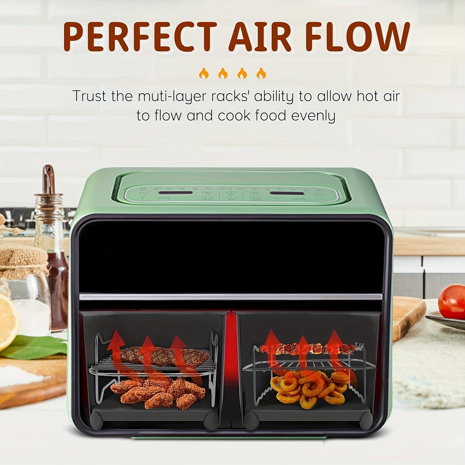 10-Piece Air Fryer Accessory Kit - Black Food-Safe Set-Air Fryer Accessories-DECOROLALA