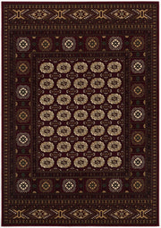 10' Red And Ivory Floral Medallion Runner Rug-Area Rugs-DECOROLALA