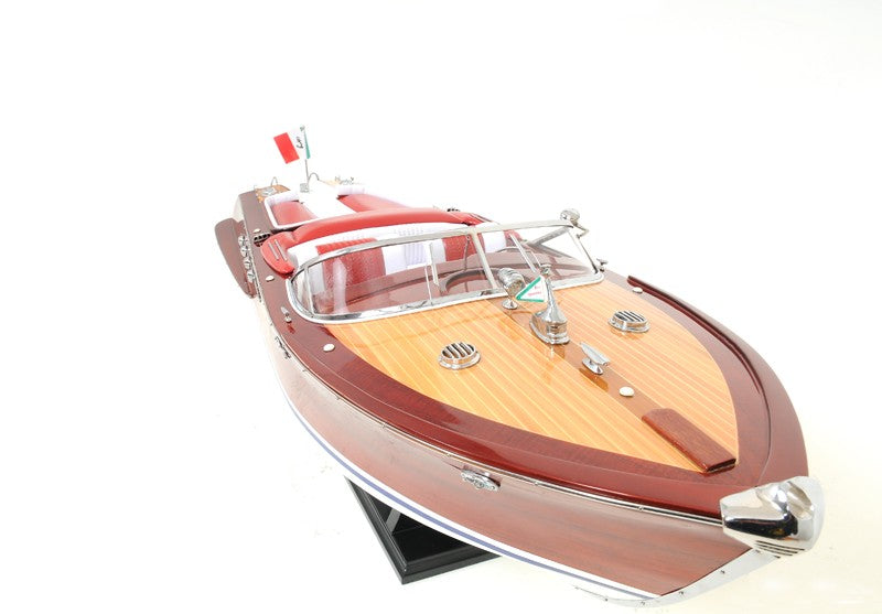 10" Riva Aquarama Hand Painted Decorative Boat-Sculptures-DECOROLALA