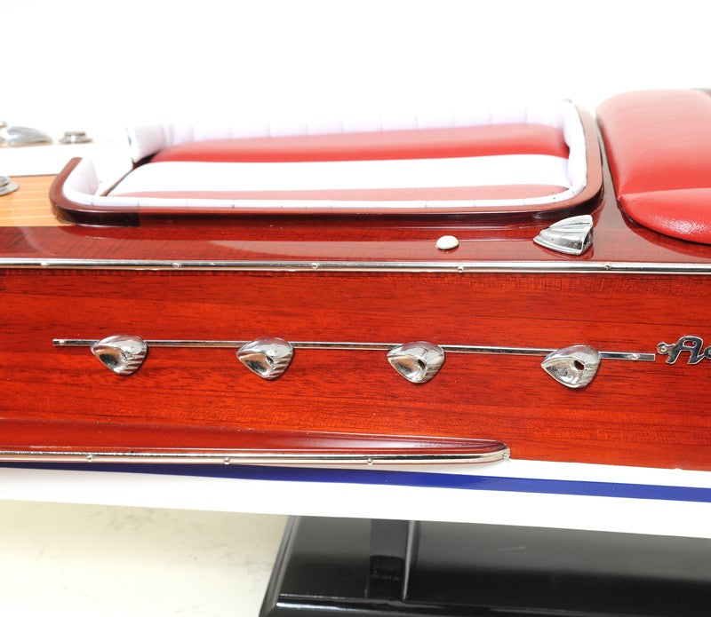 10" Riva Aquarama Hand Painted Decorative Boat-Sculptures-DECOROLALA