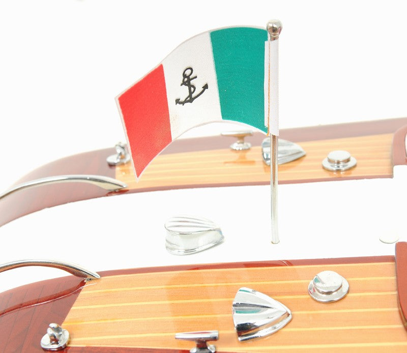 10" Riva Aquarama Hand Painted Decorative Boat-Sculptures-DECOROLALA