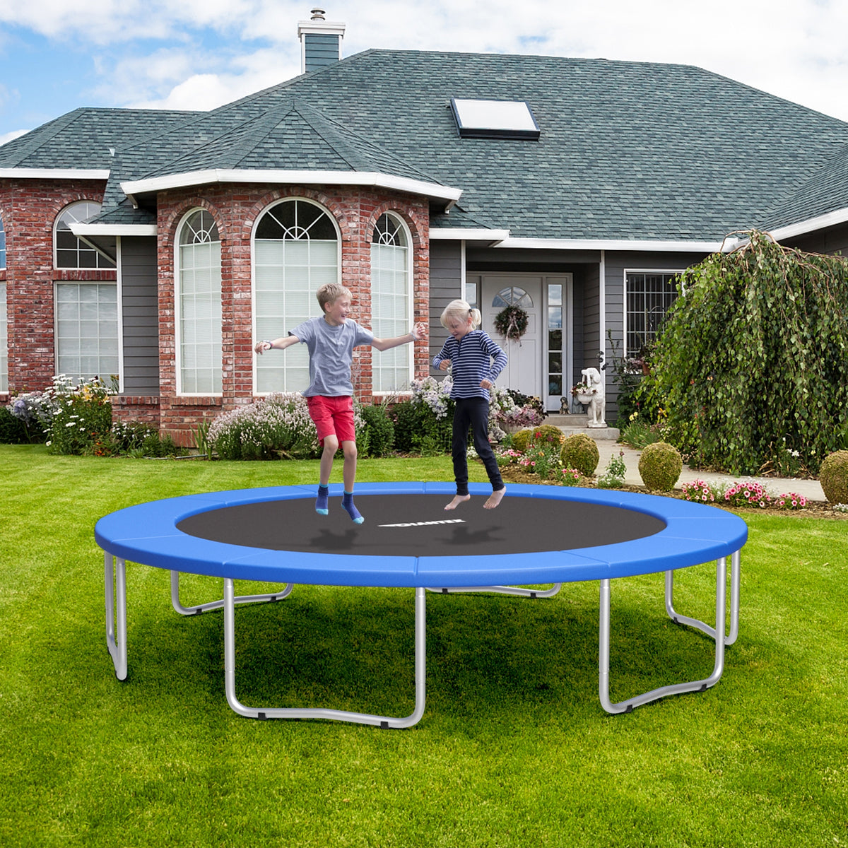 10' Trampoline Replacement Safety Pad - 0.6" Thick Foam Spring Cover-Trampoline Accessories-DECOROLALA