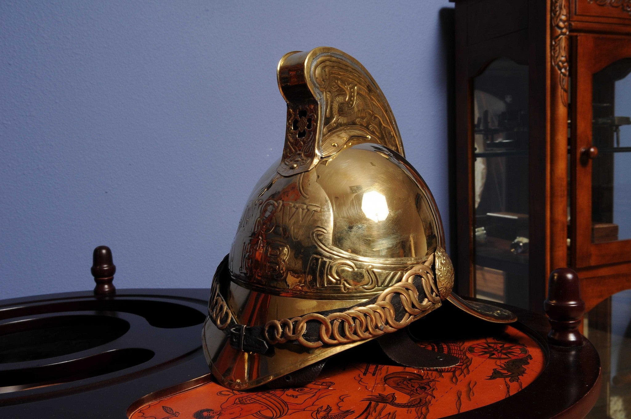 10" X 12" X 11" Fireman Helmet-Sculptures-DECOROLALA
