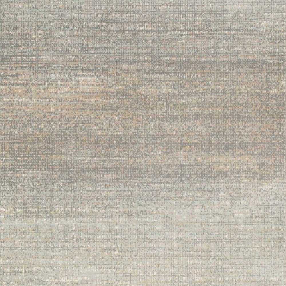 10' X 13' Gray And Green Abstract Distressed Area Rug-Area Rugs-DECOROLALA