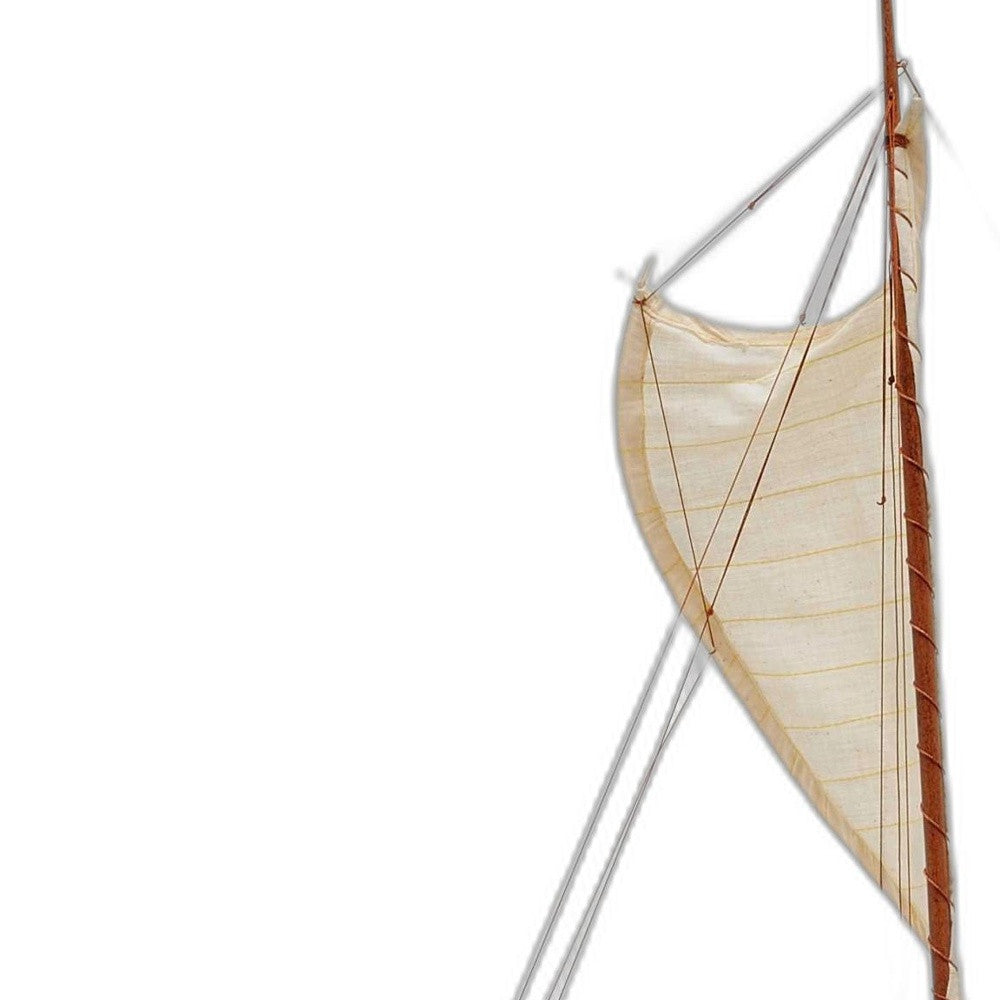 10" X 25.25" X 24" Hawaiian Canoe-Sculptures-DECOROLALA
