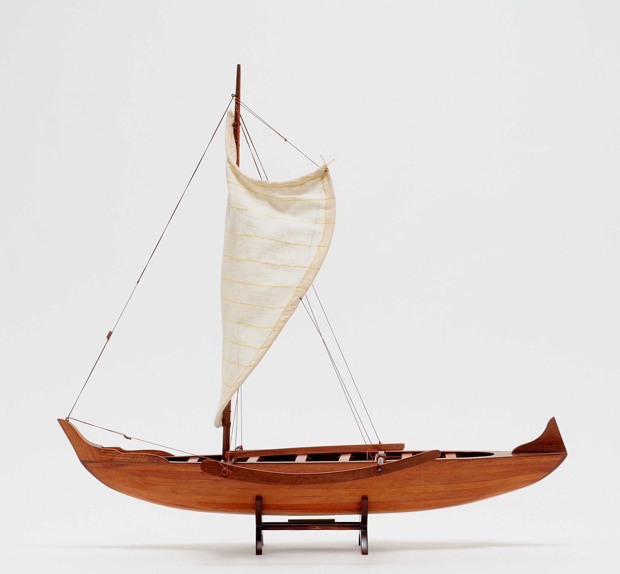 10" X 25.25" X 24" Hawaiian Canoe-Sculptures-DECOROLALA