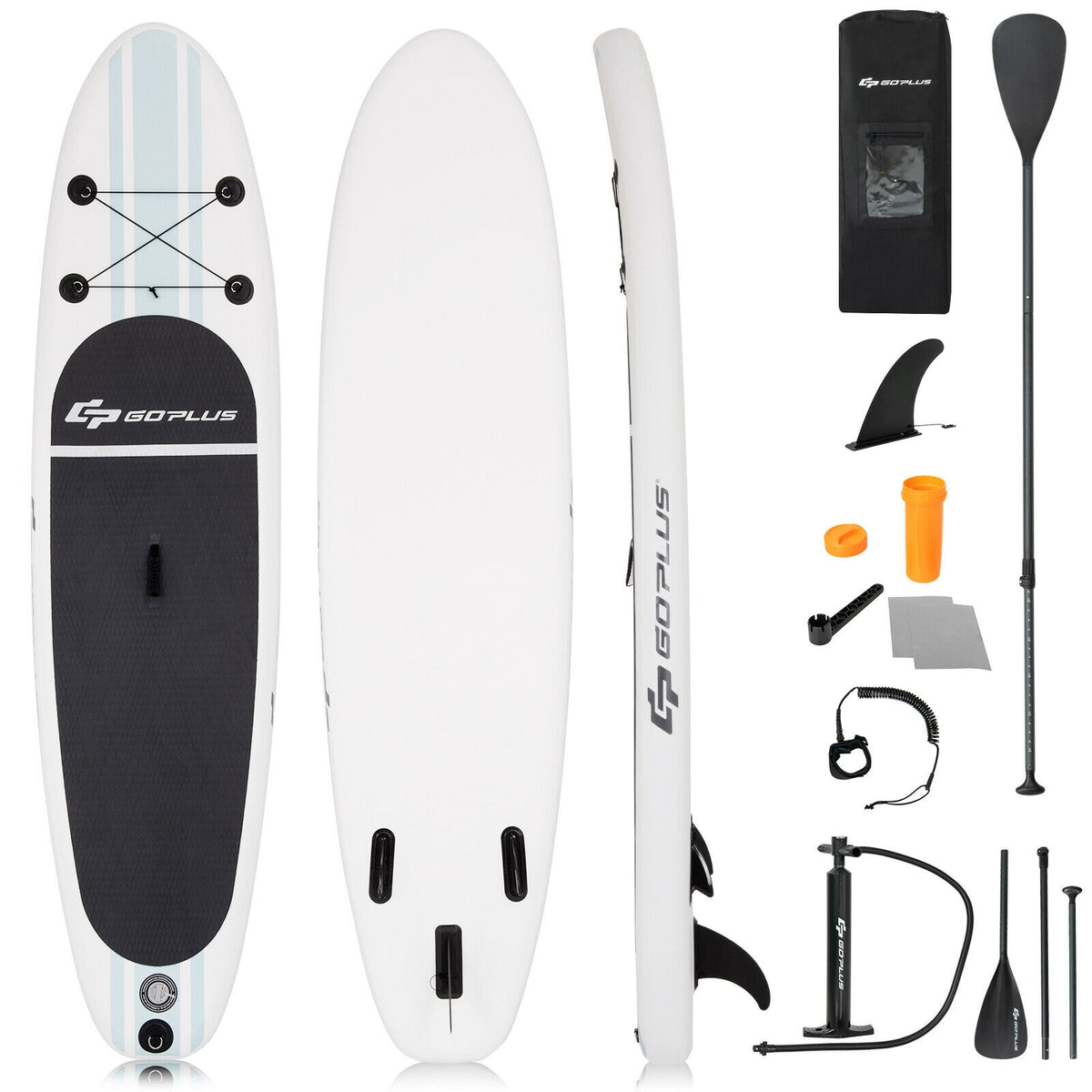10 feet Inflatable Stand Up Paddle Board with Paddle Pump-Surfing-DECOROLALA