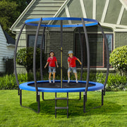 10 ft Recreational Trampoline with Enclosure Net and Ladder-Outdoor Play-DECOROLALA