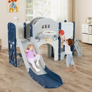 10-in-1 Toddler Slide and Climber Playset - Indoor Playground-Playground Climbers & Slides-DECOROLALA
