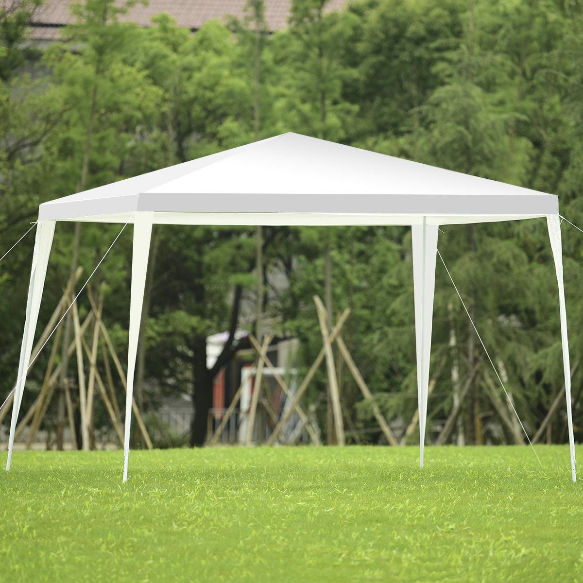 10 x 10 Feet Outdoor Wedding Canopy Tent for Backyard-Canopies-DECOROLALA