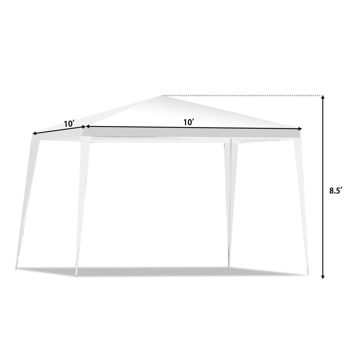 10 x 10 Feet Outdoor Wedding Canopy Tent for Backyard-Canopies-DECOROLALA