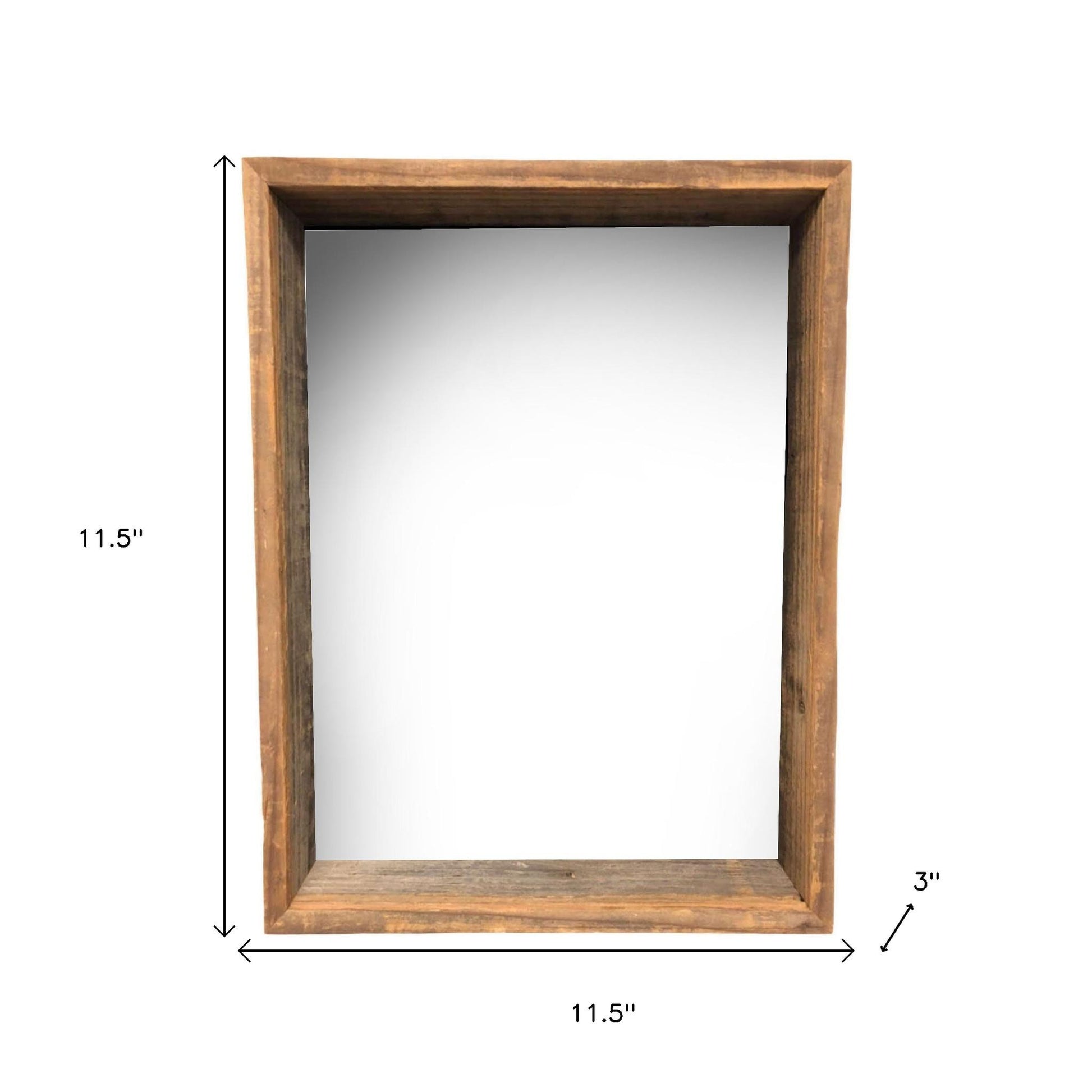 10" x 10" Gray Solid Wood Hanging Picture Frame-Picture Frames-DECOROLALA
