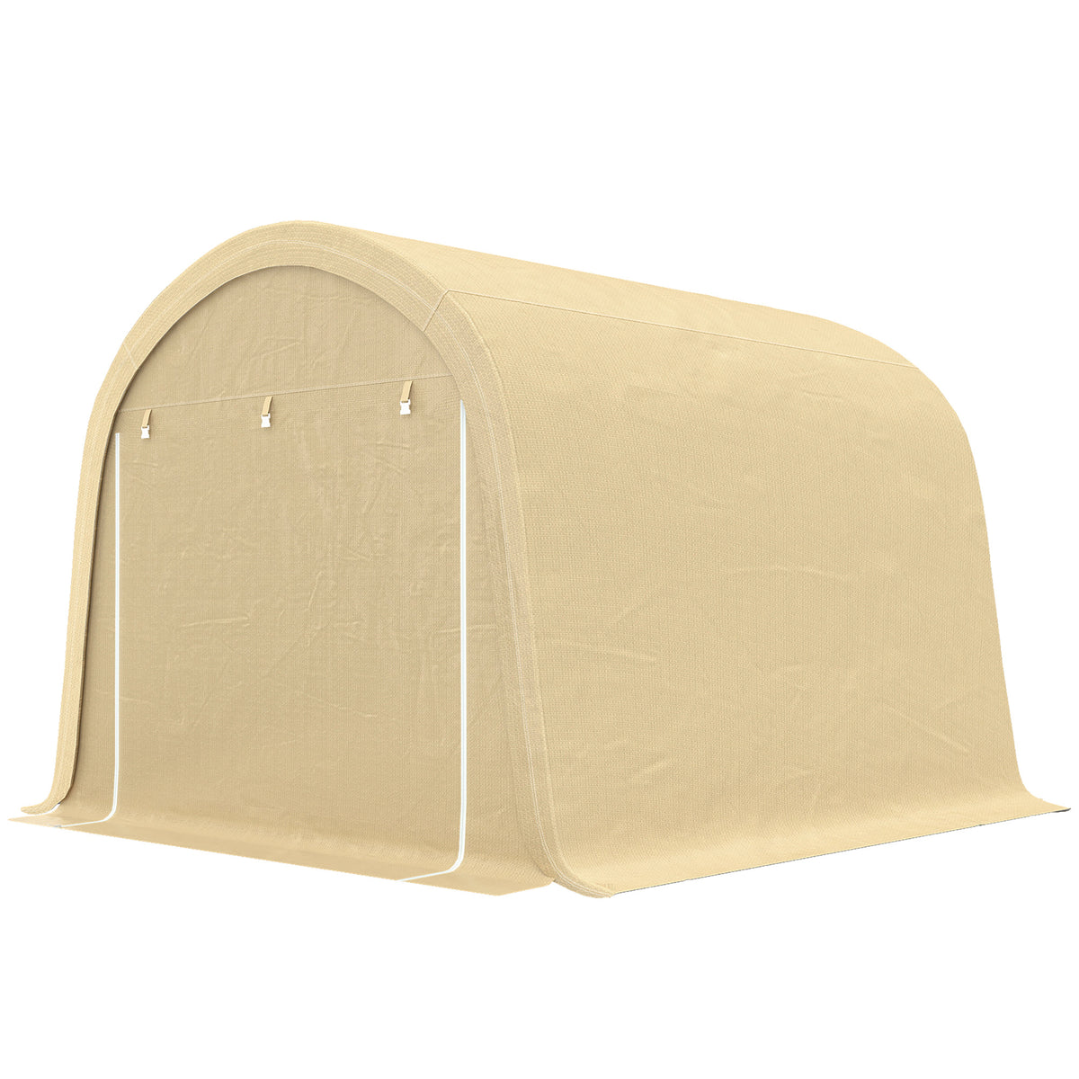 10' x 10' Outdoor Storage Tent - Beige Waterproof Shed-Patio & Garden > Lawn & Garden > Sheds > Portable Shed-DECOROLALA