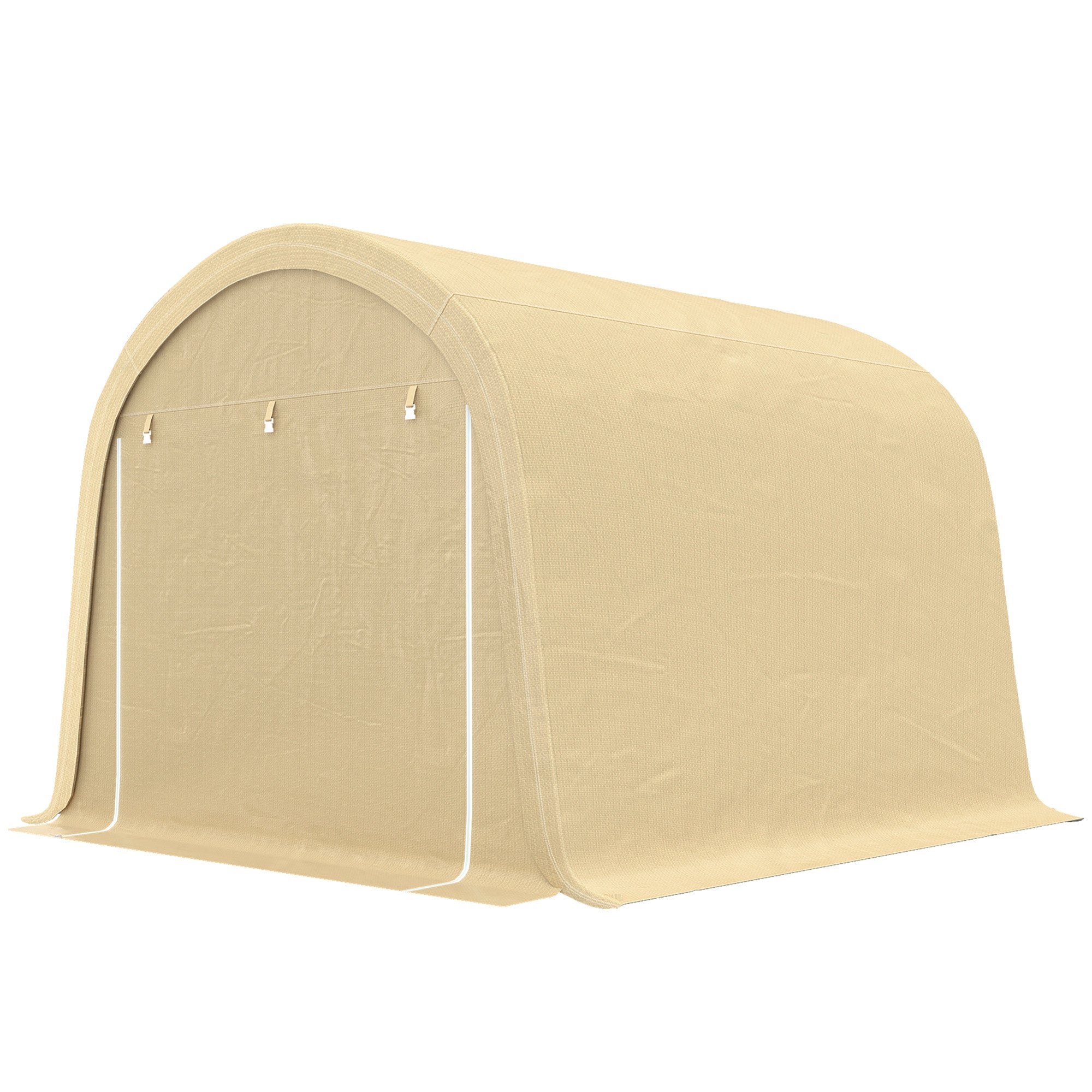 10' x 10' Outdoor Storage Tent - Beige Waterproof Shed-Patio & Garden > Lawn & Garden > Sheds > Portable Shed-DECOROLALA