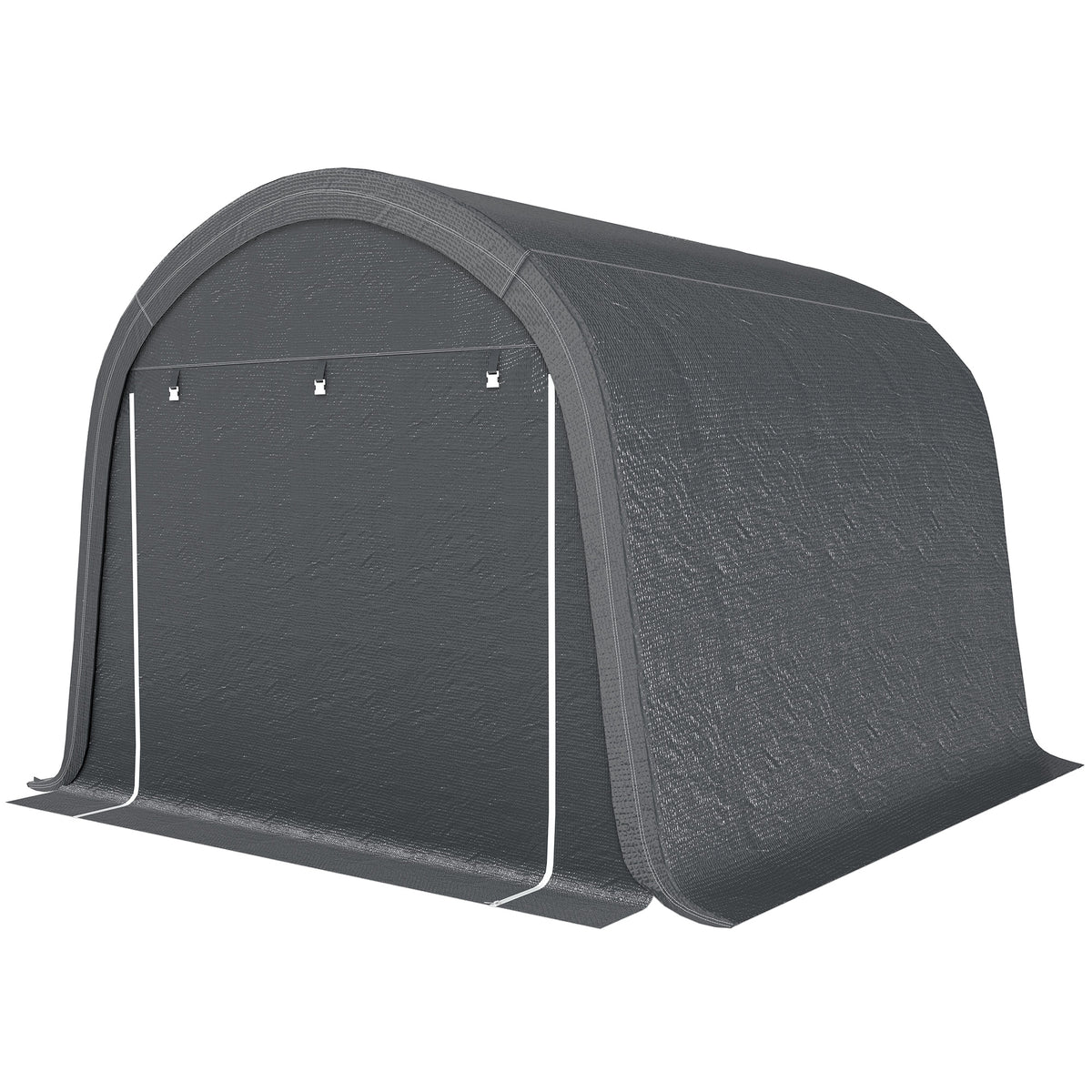 10' x 10' Outdoor Storage Tent - Gray Waterproof Portable Shed-Patio & Garden > Lawn & Garden > Sheds > Portable Shed-DECOROLALA