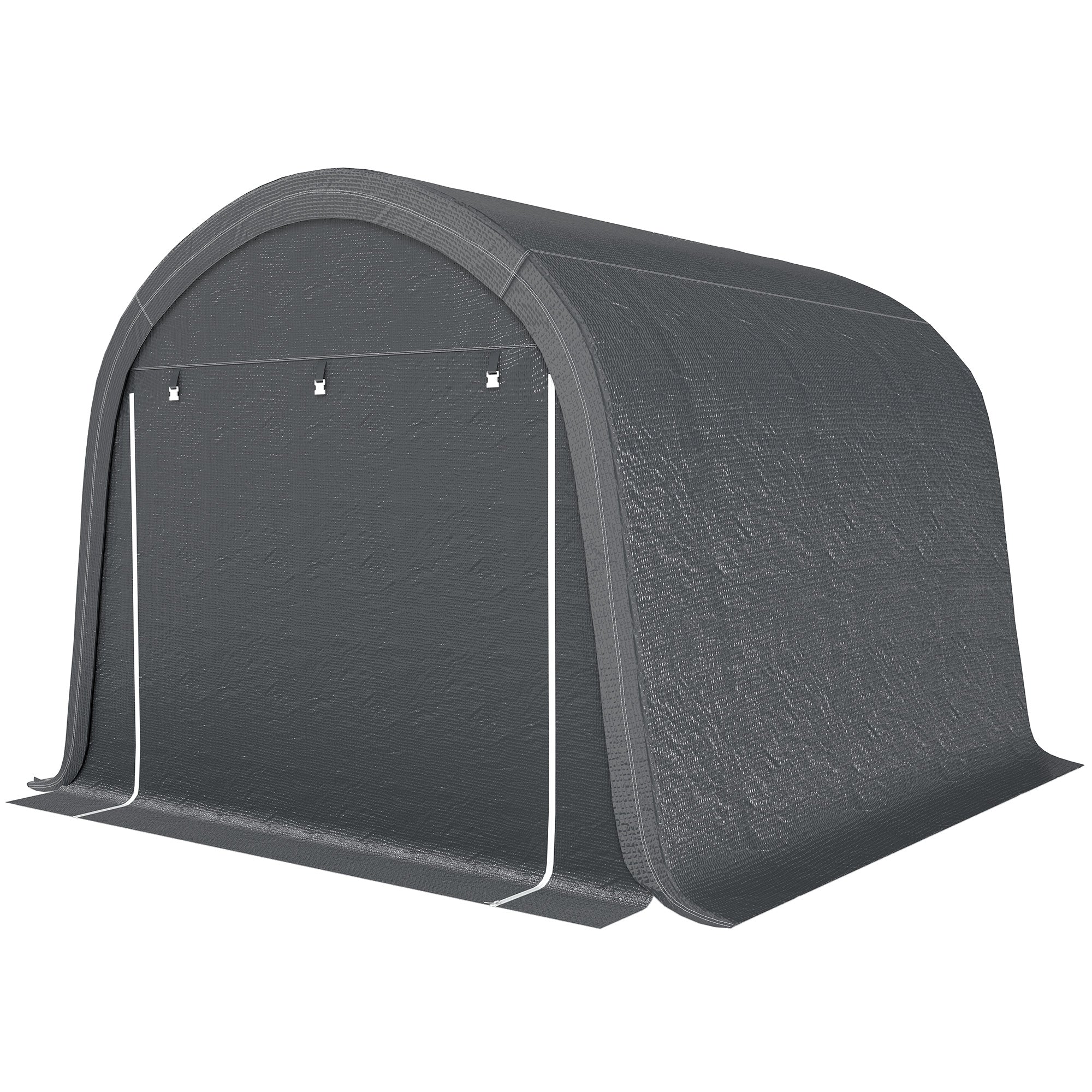 10' x 10' Outdoor Storage Tent - Gray Waterproof Portable Shed-Patio & Garden > Lawn & Garden > Sheds > Portable Shed-DECOROLALA
