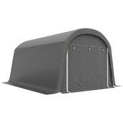 10' x 15' Portable Outdoor Storage Shed Tent - Dark Grey-Patio & Garden > Lawn & Garden > Sheds > Portable Shed-DECOROLALA