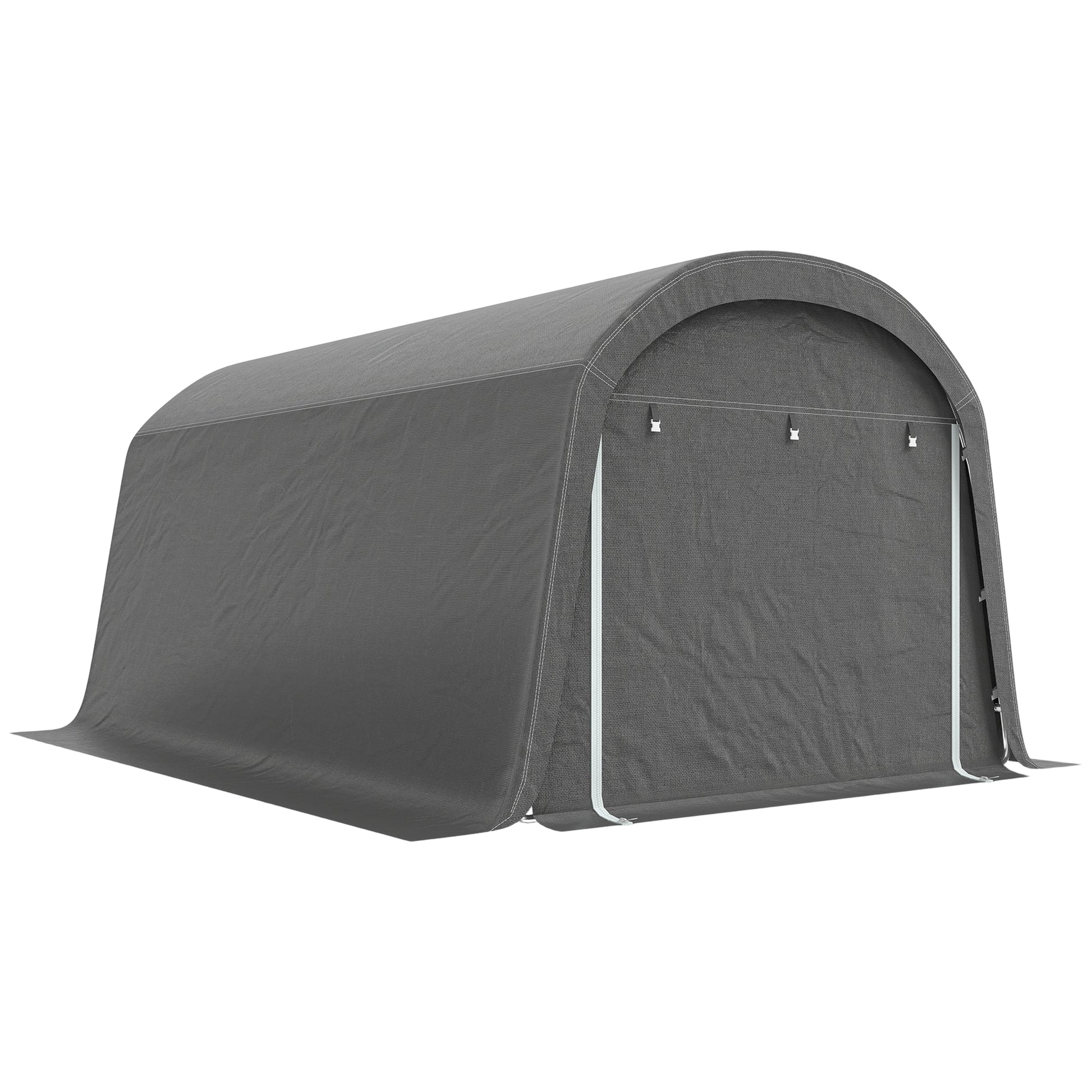 10' x 15' Portable Outdoor Storage Shed Tent - Dark Grey-Patio & Garden > Lawn & Garden > Sheds > Portable Shed-DECOROLALA