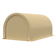 10' x 16' Heavy Duty Portable Carport Tent - Beige-DECOROLALA