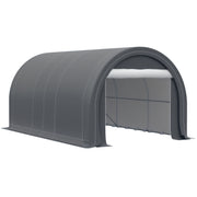 10' x 16' Heavy Duty Portable Carport Tent - Grey-DECOROLALA